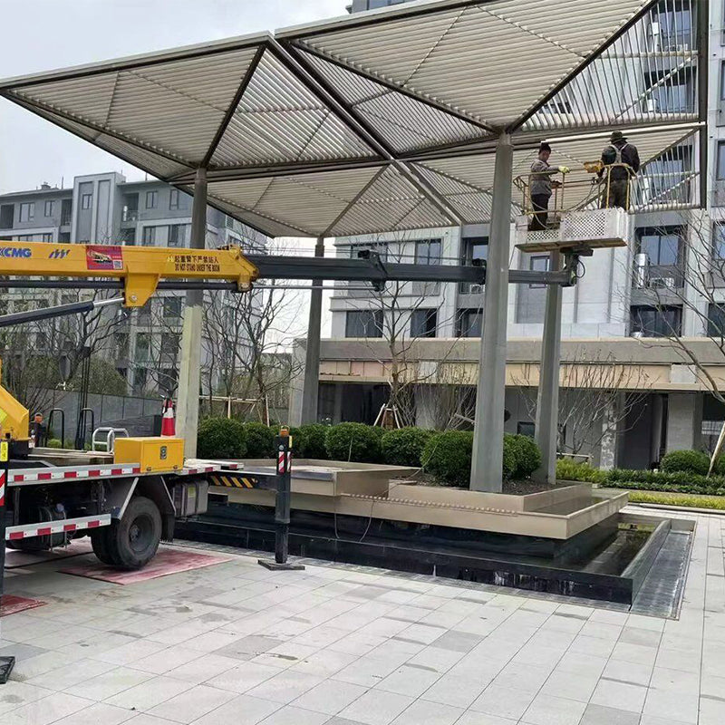 Landscape decorations Customized Stainless Steel Sculpture Campus Corridor Outdoor Sculpture Art Decoration Large Landscape Steel Structure
